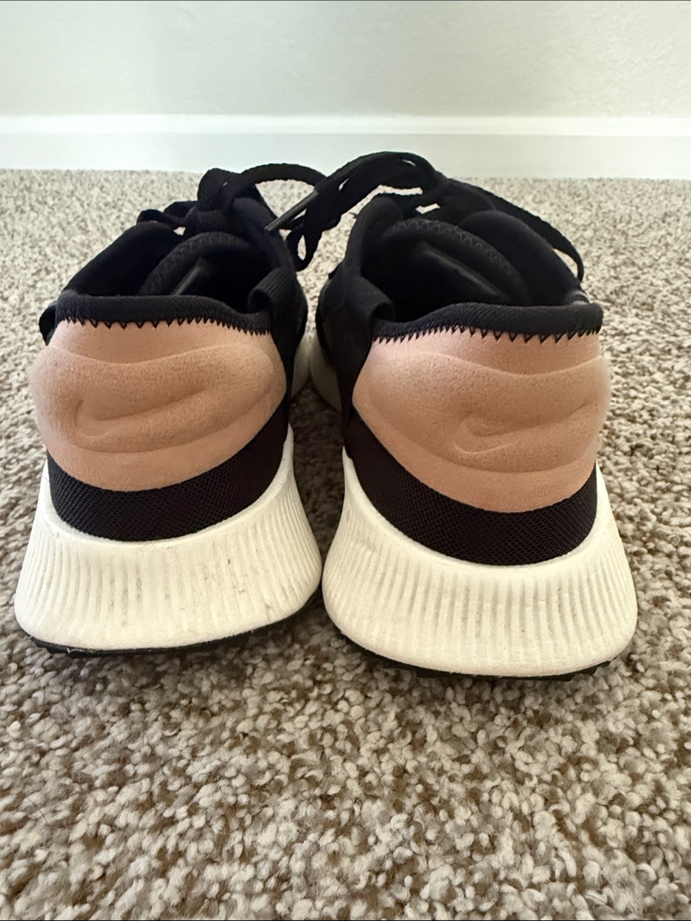 Nike Black and Blush/Beige Athletic Shoe - Picture 3 of 4